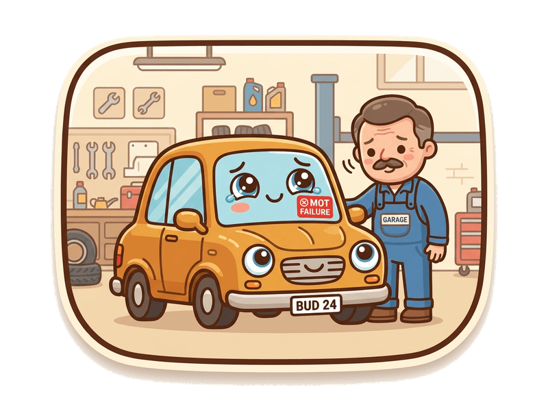 MOT Failure Car Collection service illustration